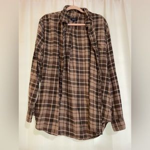 brown flannel